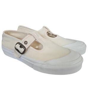 NEW Vans 93 Mary Jane Sz 6.5 Shoes Beige Linen Canvas Skater